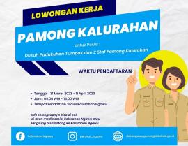 PANITIA PELAKSANA PENGANGKATAN  PAMONG DAN STAFF  KALURAHAN NGAWU 2023  KAPANEWON PLAYEN  KABUPATEN 